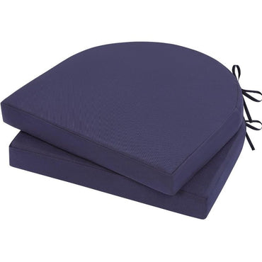 Outdoor Chair Cushions Set of 2, Waterproof Patio Chair Cushions for Outdoor Furniture, Outdoor Seat Cushions Color Fastness Chair Pads with Ties