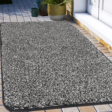 HEBE Indoor Outdoor Doormat Soft Absorbent Inside Door Mat Front Doormats Low Profile Entrance Mats for Dogs Non Slip Welcome Doormats for Entryway Kitchen Laundry Room