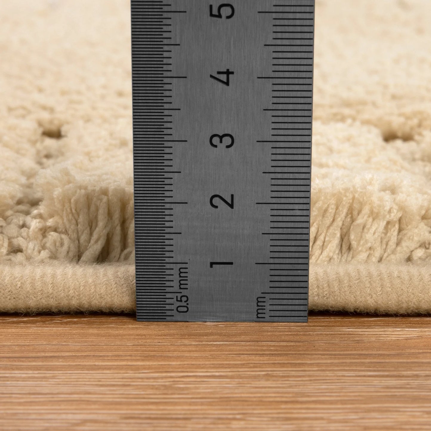 HEBE Bathroom Rugs Set of 4 Piece, Bath Mats, Microfiber Non Slip Shaggy Ultra Soft Bathroom Runner with U Shaped Contour Toilet Mat for Bathroom, Shower Inside Floor, Beige