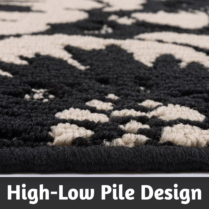 HEBE Kitchen Rug Set 3 Piece, Non Slip Machine Washable Mats for Home Floor and Living Room