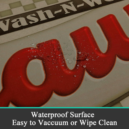 Laundry Room Rug Runner  Non Slip Waterproof Rubber Backing Laundry Mat