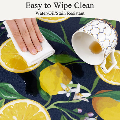 HEBE Anti Fatigue Kitchen Mats Set of 2 Non Slip Lemon Theme Cushioned Kitchen Standing Mats