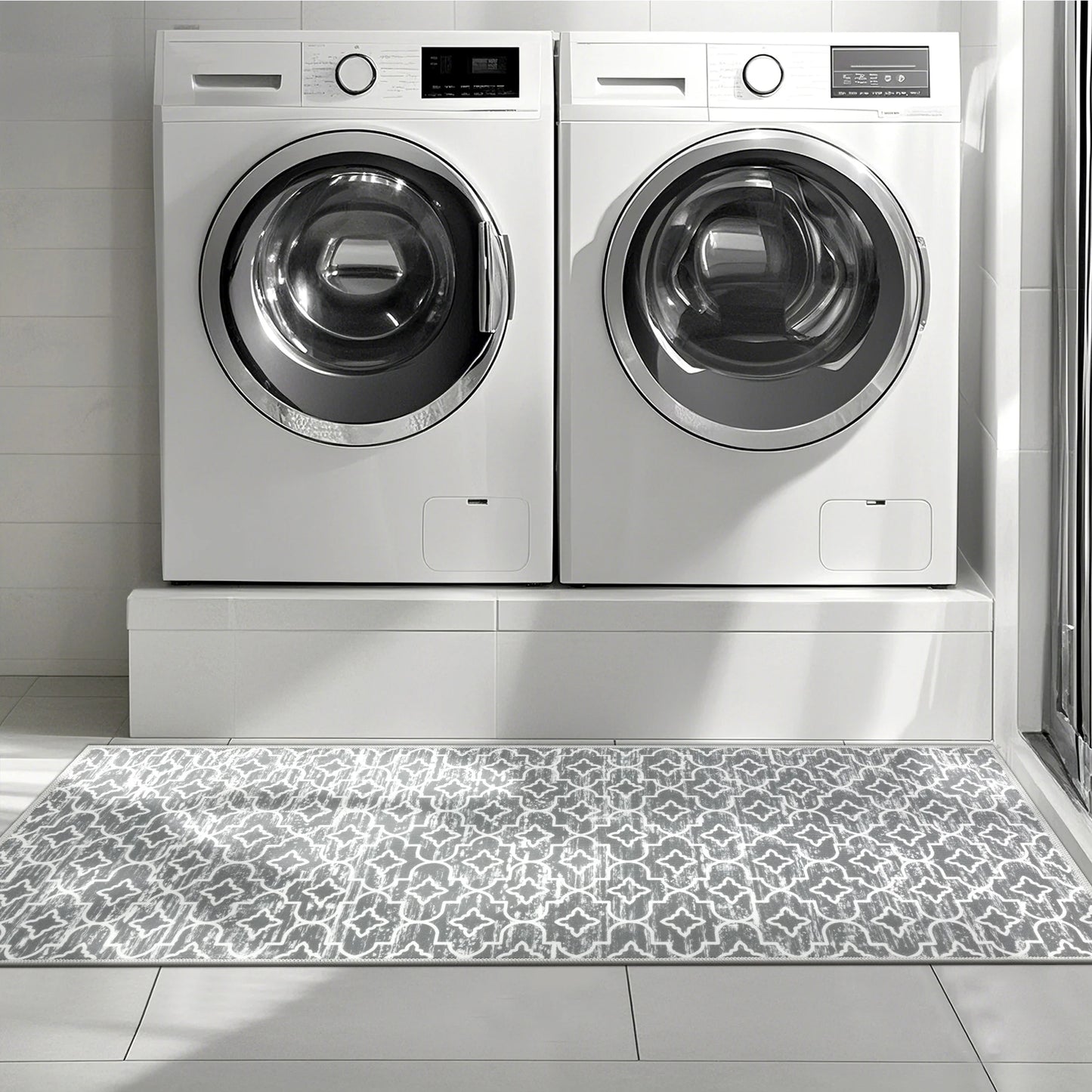 HEBE Kitchen Rug Set 3 Piece, Non Slip Machine Washable Mats for Home Floor and Living Room