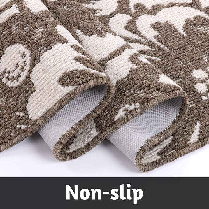 HEBE Kitchen Rug Set 3 Piece, Non Slip Machine Washable Mats for Home Floor and Living Room