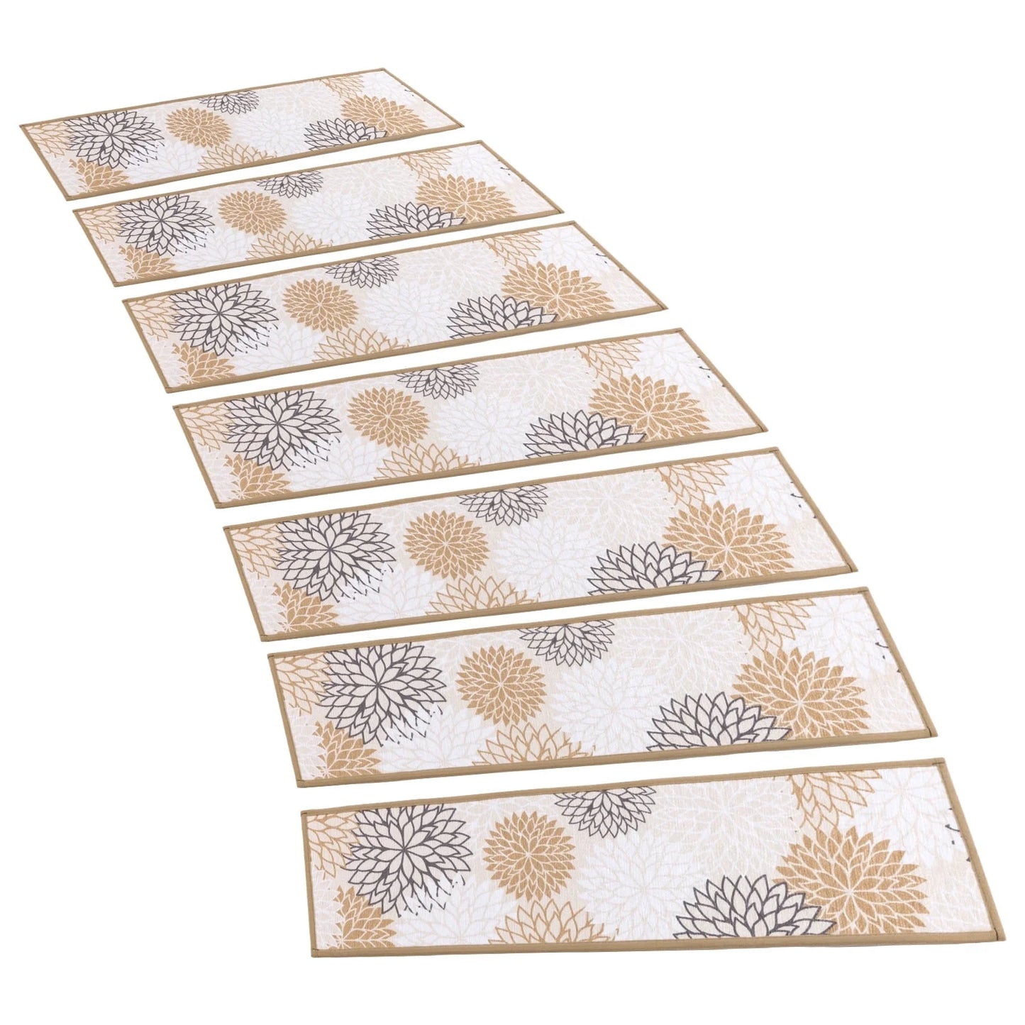 HEBE Stair Treads for Wooden Steps Indoor, 15 Pack 8" X 30" Stair Treads Non Slip with Reusable Adhesive Backing, Non-Skid Carpet Stair Runners for Kids Elders and Pets