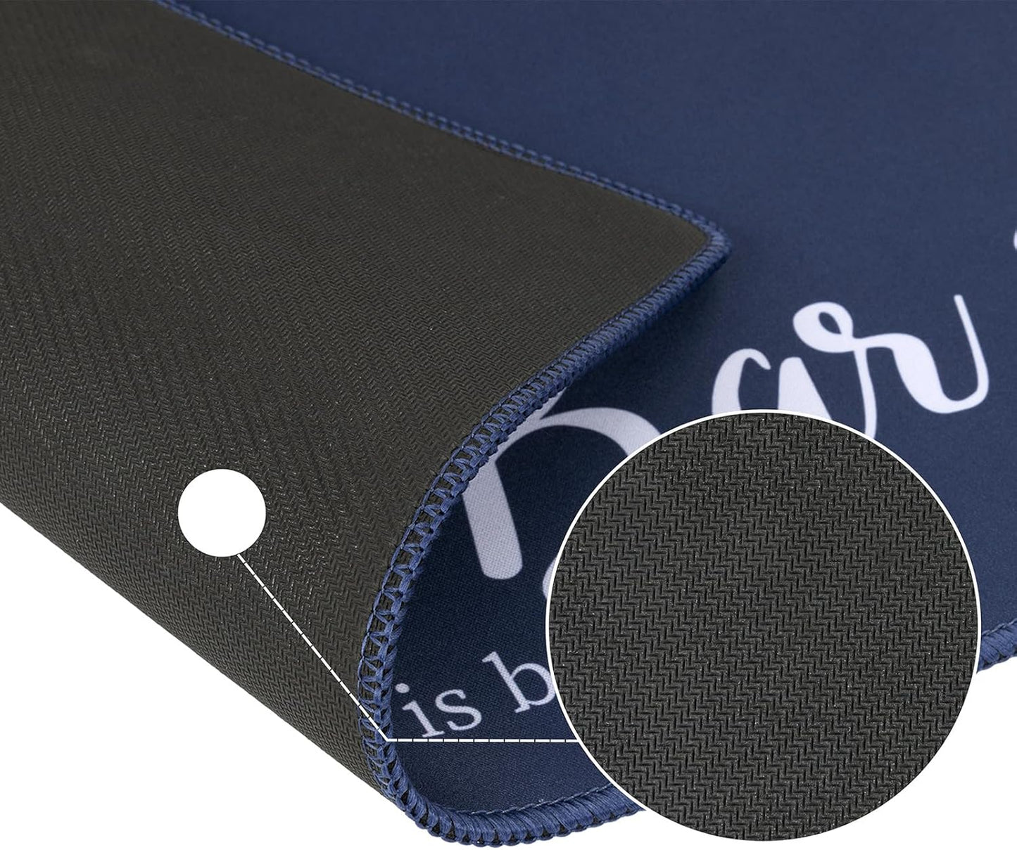 Coffee Mat 2-Pack 12x19 Inch Absorbent Non Slip Rubber Dish Drying Mat for Countertop Black