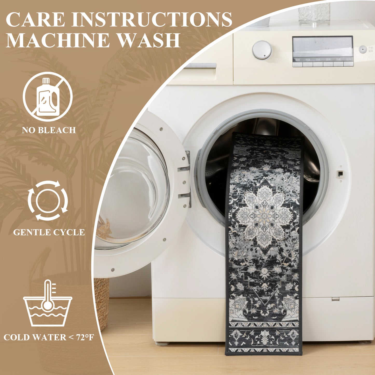 HEBE Carpet Stair Treads for Wooden Steps Indoor 15 Pack 8" X 30" Non Slip Self Adhesive Stairway Carpet Reusable Staircase Step Treads Edging Stair Rugs Runner for Kids and Pets