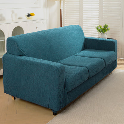 4 Pieces TPU Waterproof Couch Covers for 3 Cushion Sofa Slipcovers