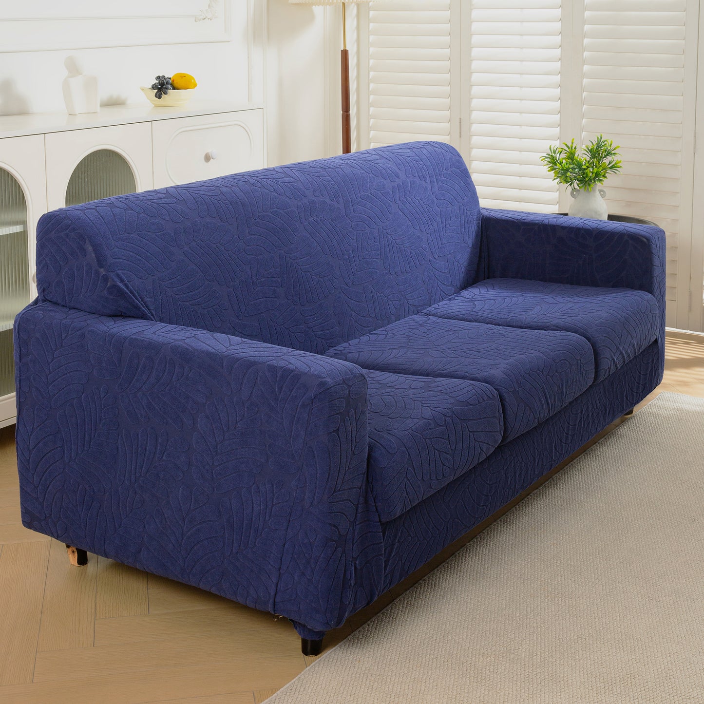 4 Pieces TPU Waterproof Couch Covers for 3 Cushion Sofa Slipcovers