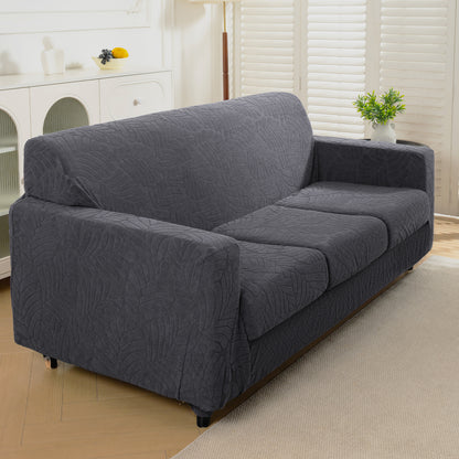 4 Pieces TPU Waterproof Couch Covers for 3 Cushion Sofa Slipcovers