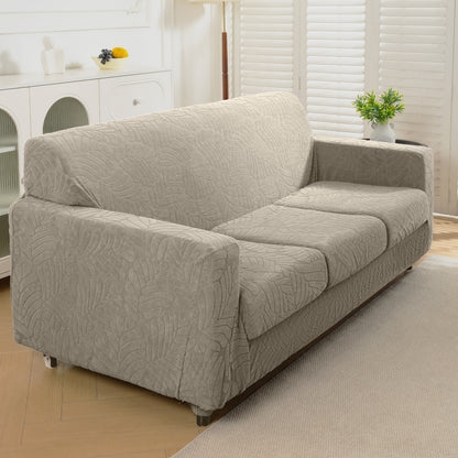 4 Pieces TPU Waterproof Couch Covers for 3 Cushion Sofa Slipcovers