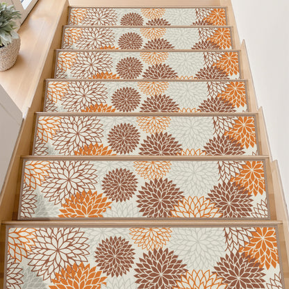HEBE Stair Treads for Wooden Steps Indoor, 15 Pack 8" X 30" Stair Treads Non Slip with Reusable Adhesive Backing, Non-Skid Carpet Stair Runners for Kids Elders and Pets