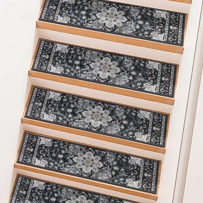 HEBE Carpet Stair Treads for Wooden Steps Indoor 15 Pack Non Slip Staircase Step Treads
