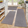 3 Piece Kitchen Rug Set Non-Slip Washable Weave Accent Floor Mats