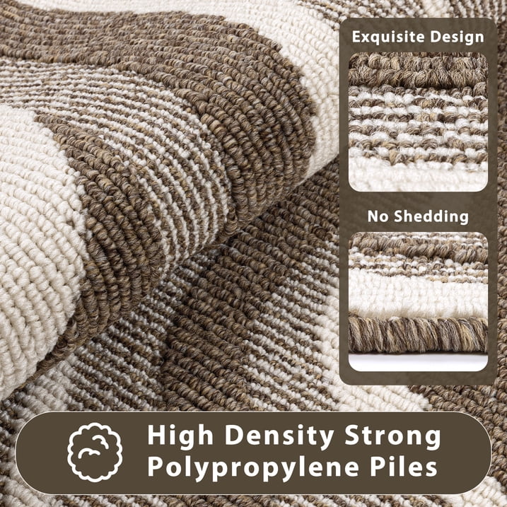 HEBE Runner Rugs for Hallway, 2'x6' Abstract Rug Carpet, Washable Non Slip Floor Mat for Kitchen Laundry Room Entryway