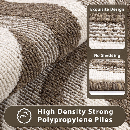 HEBE Runner Rugs for Hallway, 2'x6' Abstract Rug Carpet, Washable Non Slip Floor Mat for Kitchen Laundry Room Entryway
