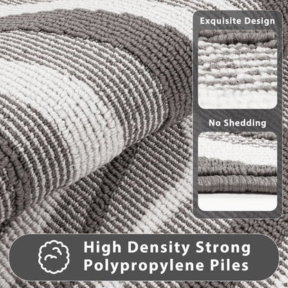 HEBE Runner Rugs for Hallway, 2'x6' Abstract Rug Carpet, Washable Non Slip Floor Mat for Kitchen Laundry Room Entryway