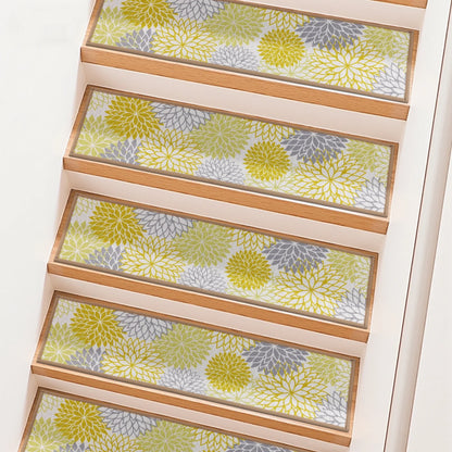 HEBE Stair Treads for Wooden Steps Indoor, 15 Pack 8" X 30" Stair Treads Non Slip with Reusable Adhesive Backing, Non-Skid Carpet Stair Runners for Kids Elders and Pets