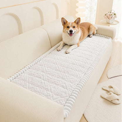 HEBE Geometric Jacquard Sofa Slipcover,Non-Slip Washable Pet Friendly Couch Cover Furniture Cushion Protector for Dogs Cats