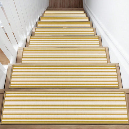 HEBE Stair Treads Non Slip 15 Pack 8" X 30" Stair Treads for Wooden Steps