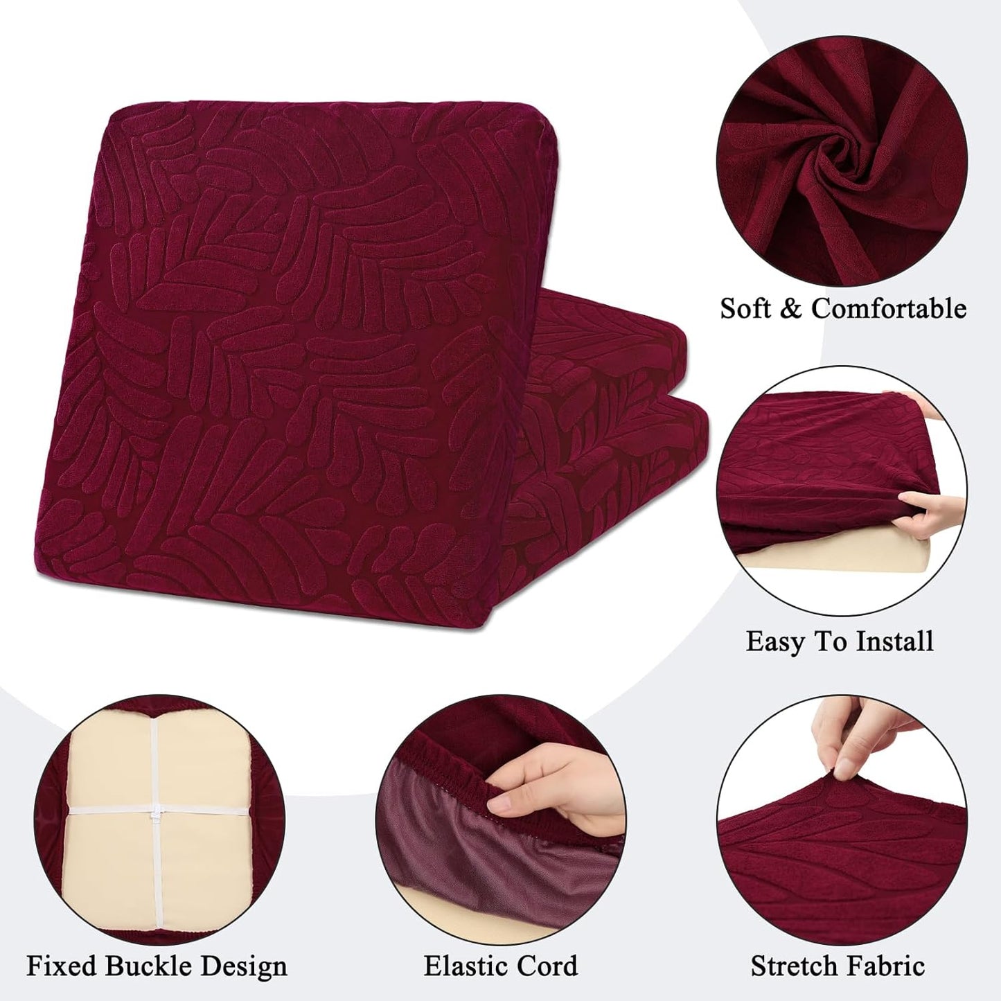 Outdoor Patio Cushion Covers Set of 10 Waterproof Stretch Seat Cushion Cover for Patio Furniture Clearance Outdoor Sofa Cushion Cover Replacement Couch Slipcovers Chair Seat Cover