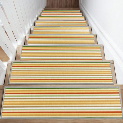 HEBE Stair Treads Non Slip 15 Pack 8" X 30" Stair Treads for Wooden Steps
