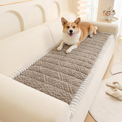 HEBE Geometric Jacquard Sofa Slipcover,Non-Slip Washable Pet Friendly Couch Cover Furniture Cushion Protector for Dogs Cats