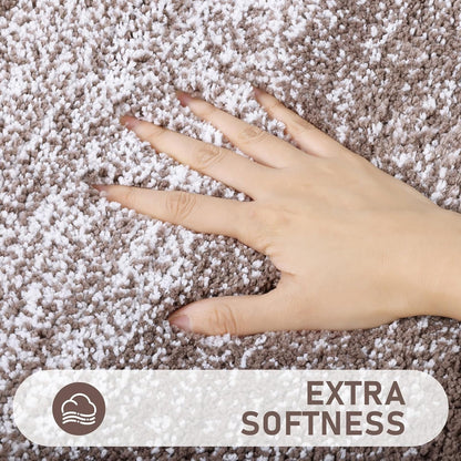 Bath Rug Sets 4 Piece, Soft Absorbent Microfiber Bathroom Rugs with Contour Rug and Lid Cover