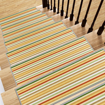 HEBE Stair Treads Non Slip 15 Pack 8" X 30" Stair Treads for Wooden Steps