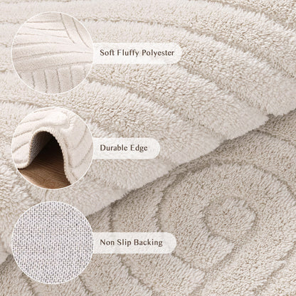 HEBE Area Rugs for Living Room, Washable Non Slip Modern Accent Carpet