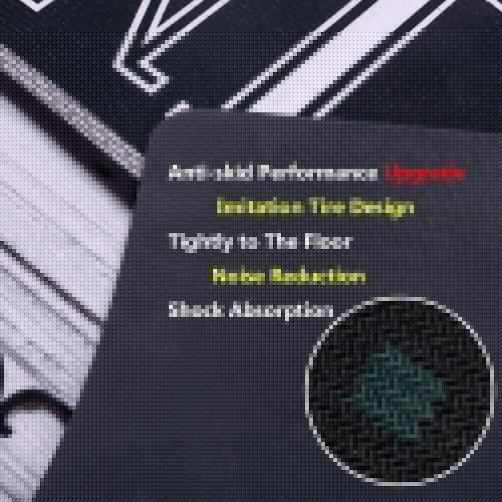 Laundry Room Rug Runner Non-Slip Runner Rug with Rubber Backing Waterproof Stain-Resistant Laundry Rug Farmhouse Laundry Mat Laundry Rugs and Mats (20" x 48", Black & Grayish-White)