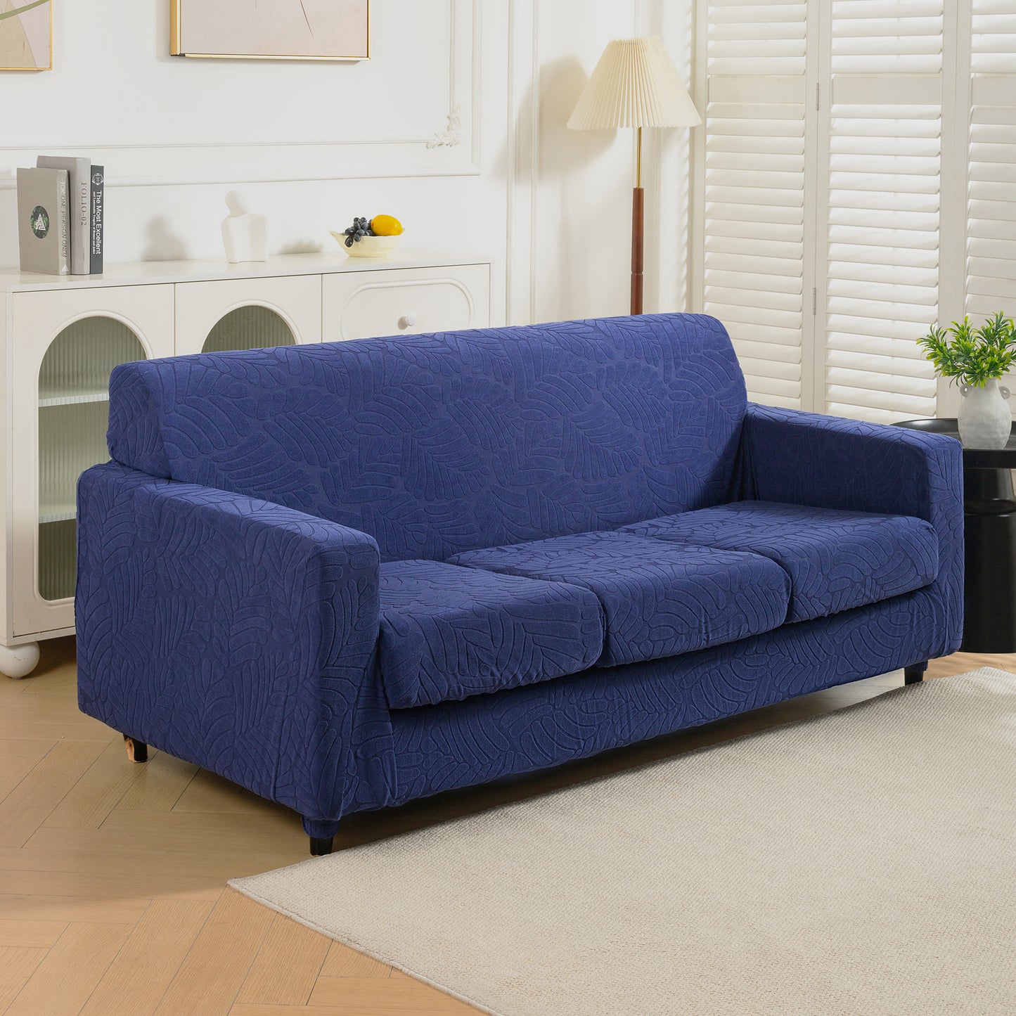4 Pieces TPU Waterproof Couch Covers for 3 Cushion Sofa Slipcovers