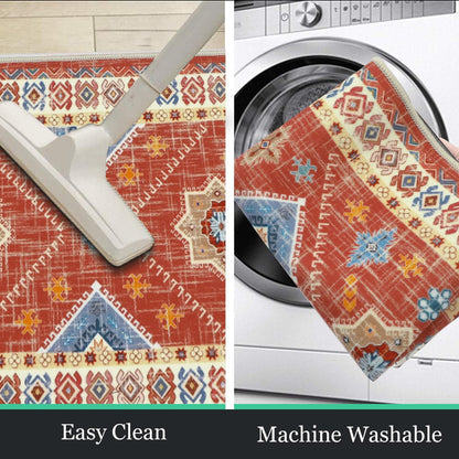 Boho Kitchen Rug Sets 3 Piece with Runner Non Slip Kitchen Rugs and Mats Washable Kitchen Mats for Floor Thick Kitchen Floor Mat Carpet Runner Rugs for Hallway Laundry Holiday Decor