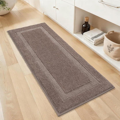 Bathroom Rugs Sets 2 Pieces Absorbent Non Slip Washable Shaggy Bath Mats Solid