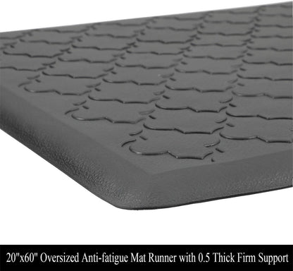 HEBE Kitchen Mat Cushioned Anti Fatigue Kitchen Floor Mat Runner Non Slip Kitchen Mats for Floor Waterproof Kitchen Rugs and Mats Comfort Mat for Standing Desk,Sink,Laundry