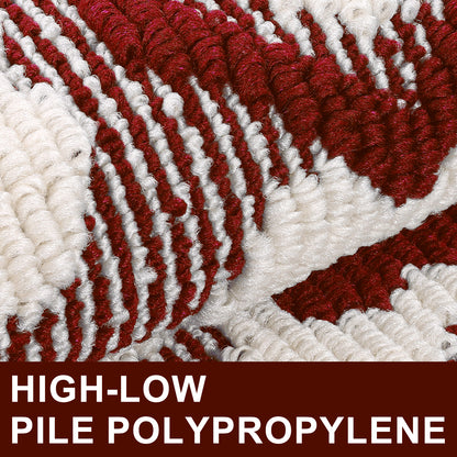 HEBE High-low Pile Non-slip Kitchen Mat Runner Rug (Set of 2--20"x32"+20"x60")