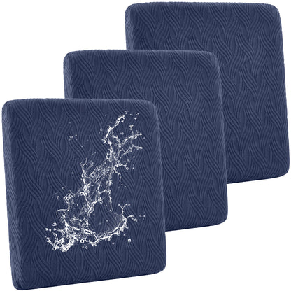 HEBE Stretch Patio Cushion Covers Set 10pcs,Waterproof Outdoor Couch Covers Replacement