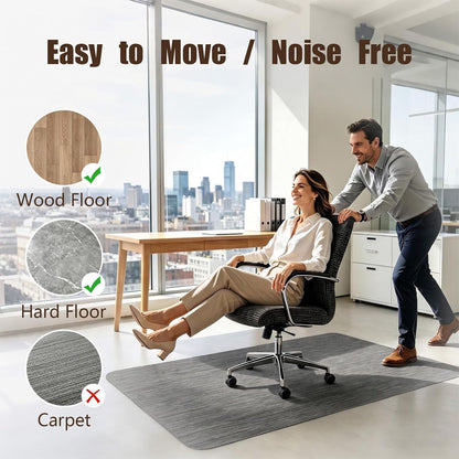 Office Chair Mat for Hardwood Floor, 36" x 48" Desk Computer Chair Mat for Hard Wood and Tile Floor