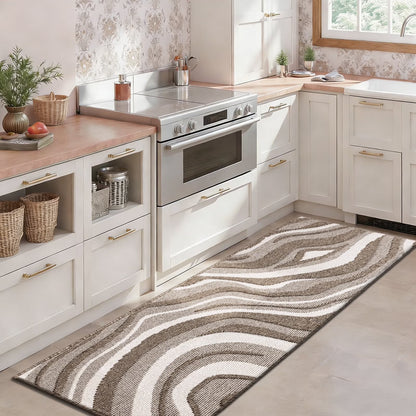 HEBE Runner Rugs for Hallway, 2'x6' Abstract Rug Carpet, Washable Non Slip Floor Mat for Kitchen Laundry Room Entryway