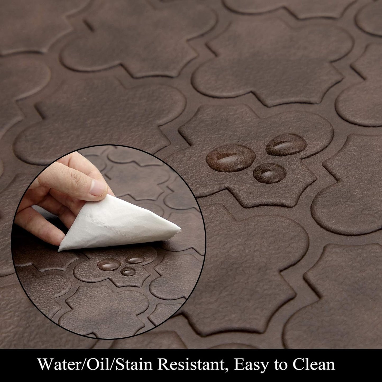 HEBE Kitchen Mat Cushioned Anti Fatigue Kitchen Floor Mat Runner Non Slip Kitchen Mats for Floor Waterproof Kitchen Rugs and Mats Comfort Mat for Standing Desk,Sink,Laundry