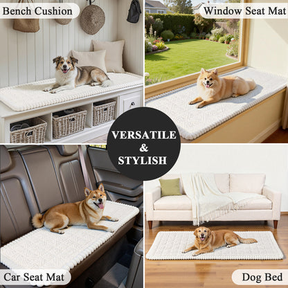 HEBE Geometric Jacquard Sofa Slipcover,Non-Slip Washable Pet Friendly Couch Cover Furniture Cushion Protector for Dogs Cats