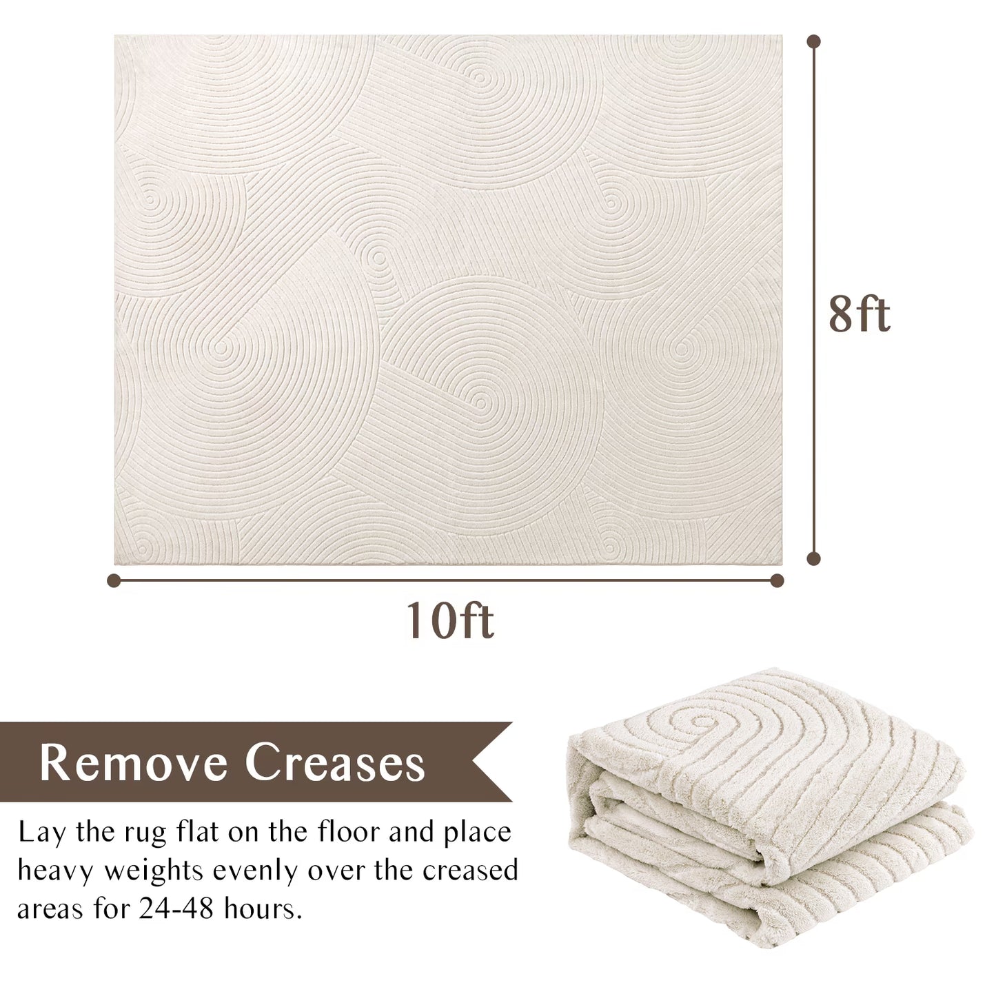 HEBE Area Rugs for Living Room, Washable Non Slip Modern Accent Carpet