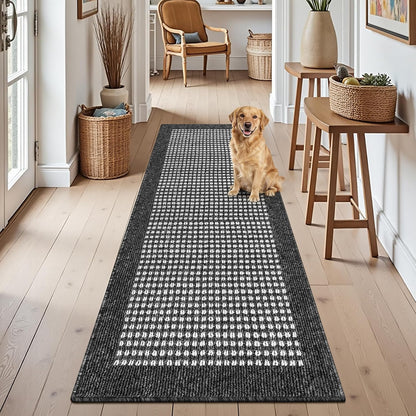 Hallway Runner Rug Heavy-Duty Durable Entryway Floor Mat with Non Slip Rubber Backing