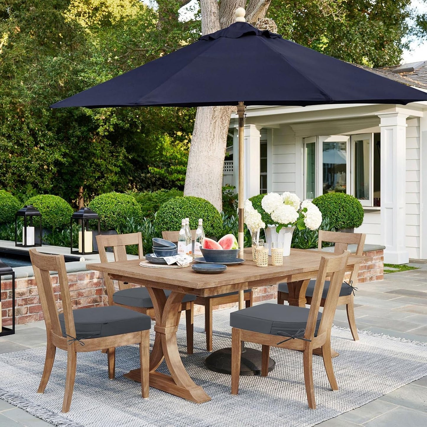 Outdoor Chair Cushions Set of 2, 17"x16"x2" Waterproof Patio Chair Cushions for Outdoor Furniture