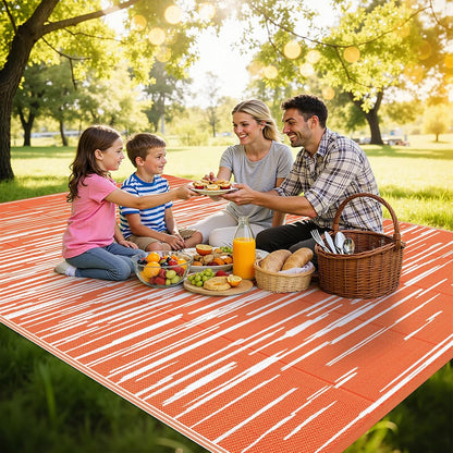 HEBE Outdoor Rug for Patios Clearance Waterproof Patio Mat Plastic Straw Rug Reversible RV Camping Tent Rug Outside Indoor Outdoor Area Rugs for RV,Deck,Beach,Balcony,Camper
