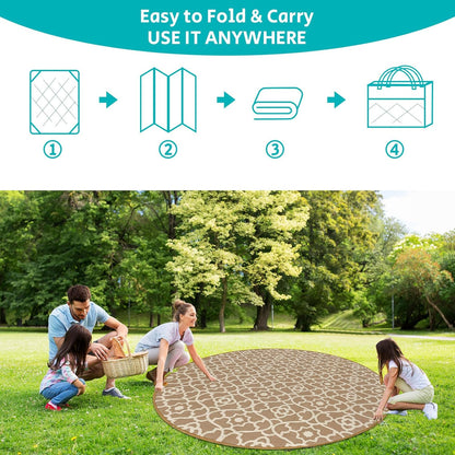 Outdoor Rug 6ft for Patios Waterproof Clearance Reversible Patio Mat Plastic Straw Rug RV Camping Mat Outside Area Rug Carpet for Camping