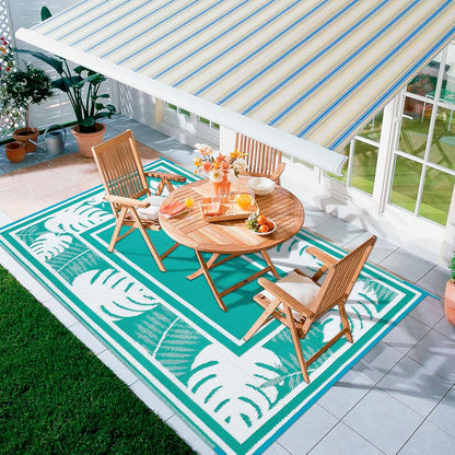Outdoor Rug 5'x7' Plastic Straw Rugs for Patios RV Camping Mat Reversible Mats Large Floor Mat for RV Outside, Backyard, Deck, Picnic, Beach, Trailer, Camping