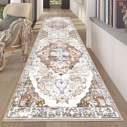 HEBE Hallway Runner Rug 2'8''x8' Washable Vintage Distressed Area Rugs Non Slip Laundry Rug Runner Boho Floor Carpet Runners