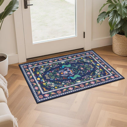 HEBE Machine Washable Non-Slip Kitchen Mat Farmhouse Kitchen Rugs Sets of 3 (20"x32"+20"x48"+20"x59")