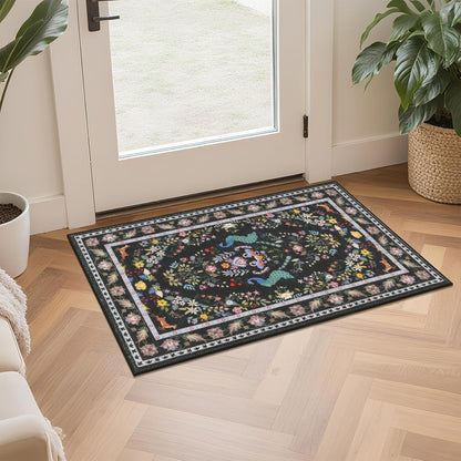HEBE Machine Washable Non-Slip Kitchen Mat Farmhouse Kitchen Rugs Sets of 3 (20"x32"+20"x48"+20"x59")